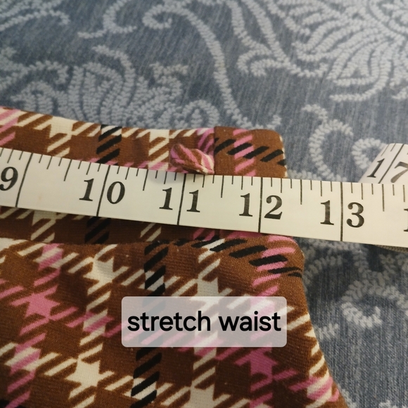 Madden NYC Junior Brown And Pink Plaid Skirt Size S - Picture 4 of 8